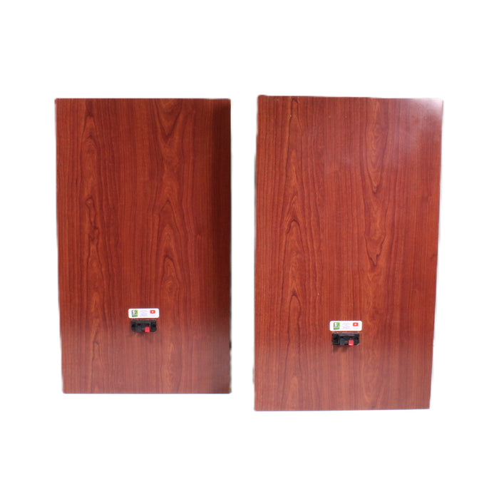 Vintage Three-Way Bass Reflex Floor Stereo Speaker Pair Walnut Finish-Speakers-SpenCertified-vintage-refurbished-electronics