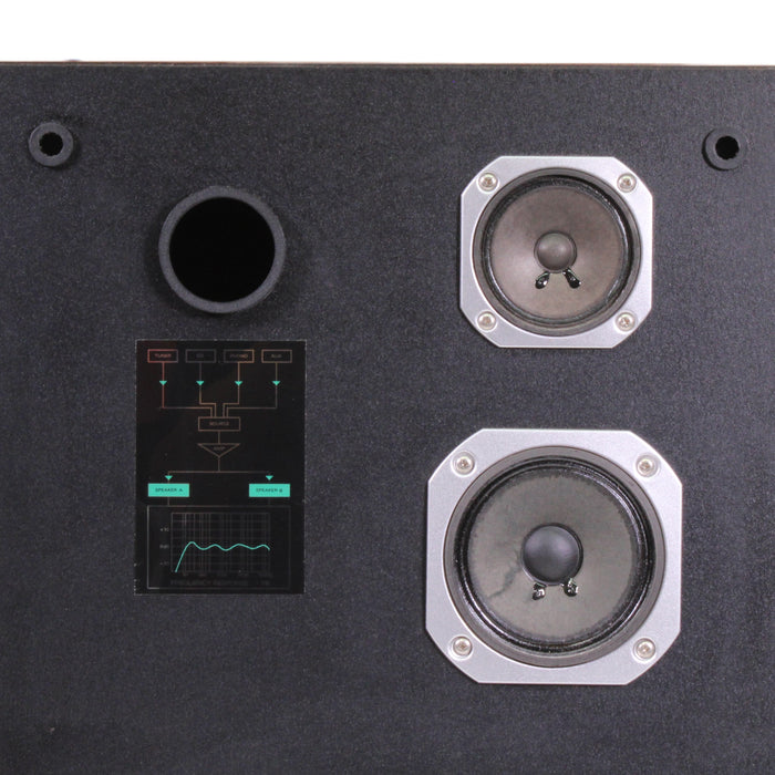 Vintage Three-Way Bass Reflex Floor Stereo Speaker Pair Walnut Finish-Speakers-SpenCertified-vintage-refurbished-electronics