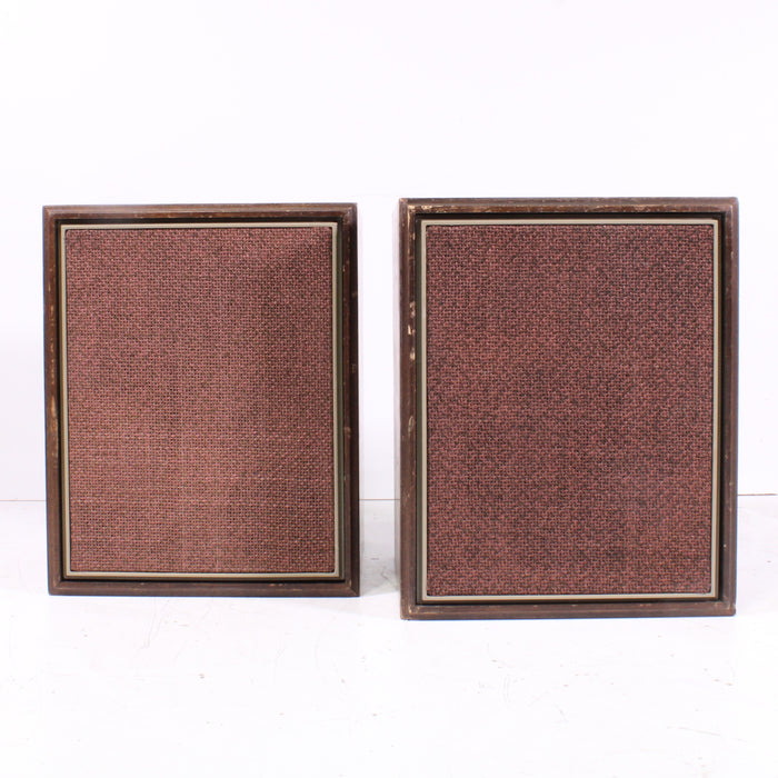 Vintage Wood Veneer 2-Way Bookshelf Speaker Pair-Speakers-SpenCertified-vintage-refurbished-electronics