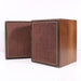 Vintage Wood Veneer 2-Way Bookshelf Speaker Pair-Speakers-SpenCertified-vintage-refurbished-electronics