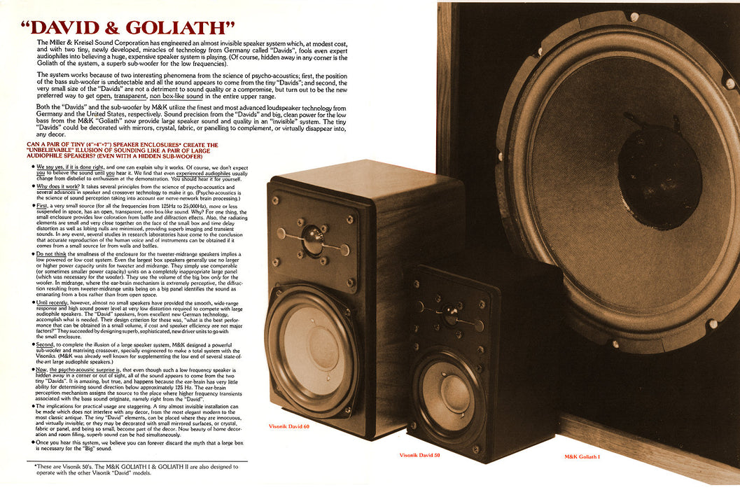 Visonik David 60 Bookshelf Speaker Pair with Original Box (1970s)-Speakers-SpenCertified-vintage-refurbished-electronics