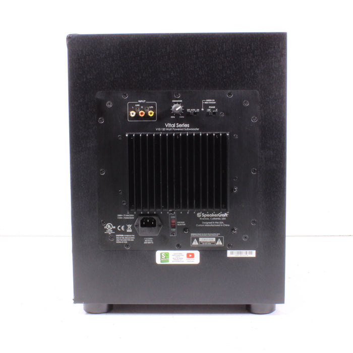 Vital Series V10 120 Watt Powered Subwoofer-Speakers-SpenCertified-vintage-refurbished-electronics