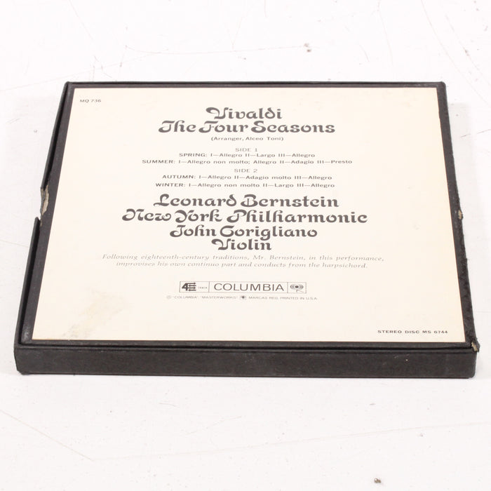 Vivaldi – The Four Seasons – John Corigliano, Violin – Leonard Bernstein / New York Philharmonic Reel to Reel Tape 7" 1/4" 7½ IPS Columbia Stereo Tape-Reel-to-Reel Tape-SpenCertified-vintage-refurbished-electronics