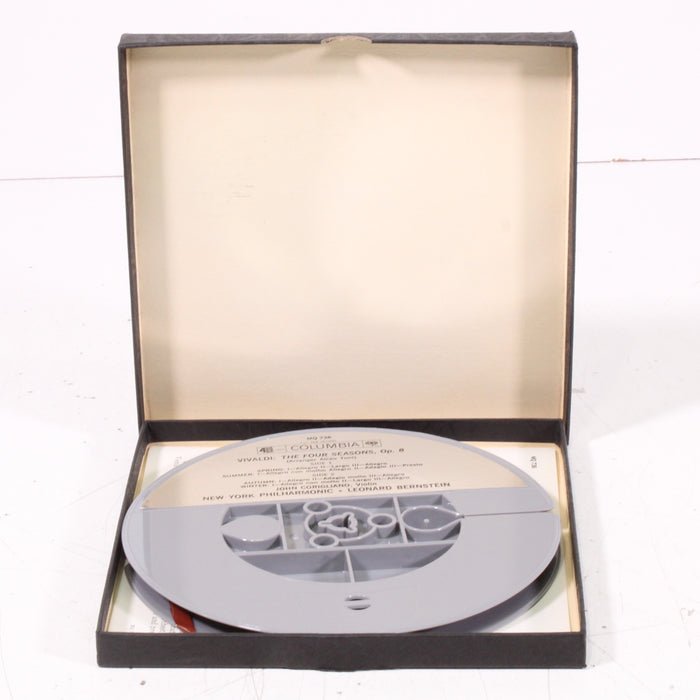 Vivaldi – The Four Seasons – John Corigliano, Violin – Leonard Bernstein / New York Philharmonic Reel to Reel Tape 7" 1/4" 7½ IPS Columbia Stereo Tape-Reel-to-Reel Tape-SpenCertified-vintage-refurbished-electronics