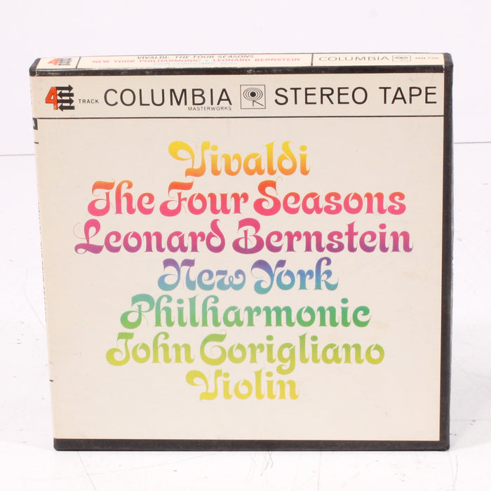Vivaldi – The Four Seasons – John Corigliano, Violin – Leonard Bernstein / New York Philharmonic Reel to Reel Tape 7" 1/4" 7½ IPS Columbia Stereo Tape-Reel-to-Reel Tape-SpenCertified-vintage-refurbished-electronics