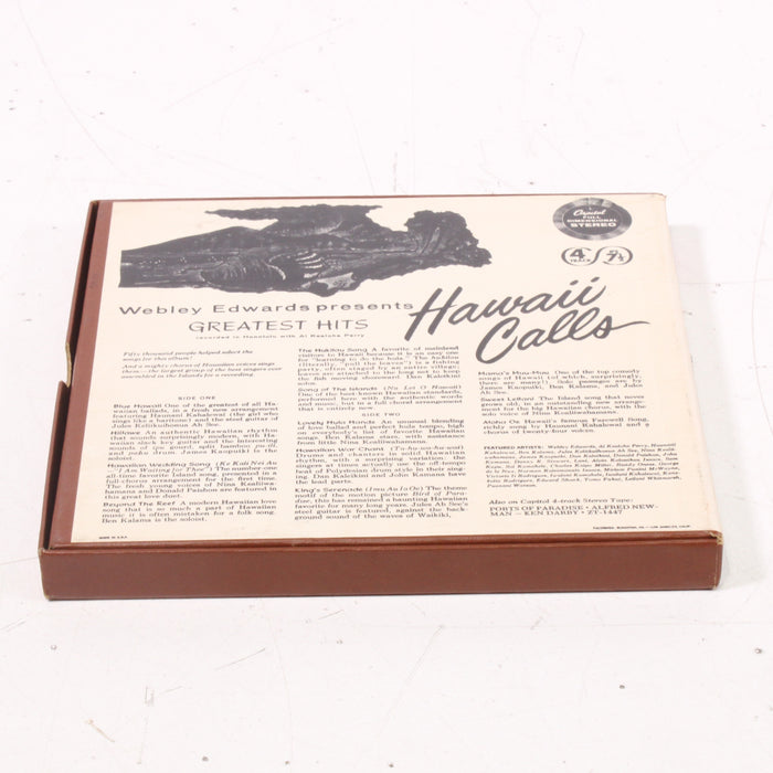 Webley Edwards Presents Hawaii Calls Greatest Hits Reel to Reel Tape 7" 1/4" 7½ IPS-Reel-to-Reel Tape-SpenCertified-vintage-refurbished-electronics