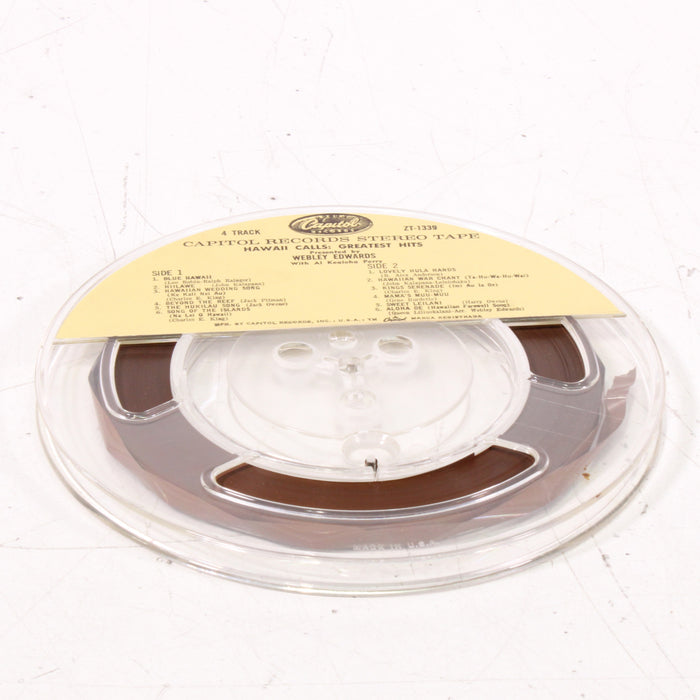 Webley Edwards Presents Hawaii Calls Greatest Hits Reel to Reel Tape 7" 1/4" 7½ IPS-Reel-to-Reel Tape-SpenCertified-vintage-refurbished-electronics