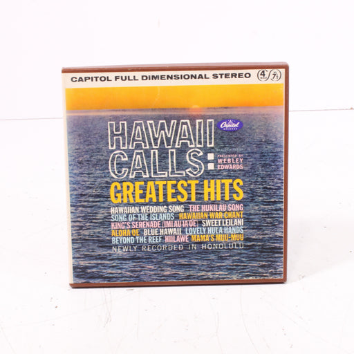 Webley Edwards Presents Hawaii Calls Greatest Hits Reel to Reel Tape 7" 1/4" 7½ IPS-Reel-to-Reel Tape-SpenCertified-vintage-refurbished-electronics