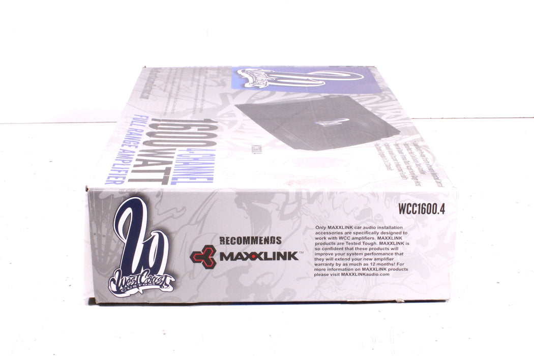 West Coast Customs WCC1600.4 1600W 4-Channel Full Range Car Amplifier-Speaker Accessories-SpenCertified-vintage-refurbished-electronics