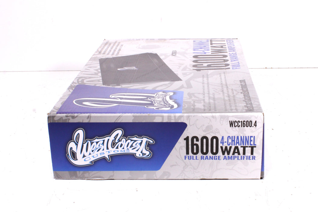 West Coast Customs WCC1600.4 1600W 4-Channel Full Range Car Amplifier-Speaker Accessories-SpenCertified-vintage-refurbished-electronics