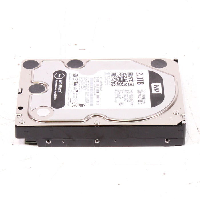 Western Digital WD2003FZEX-00SRLA0 2TB 7200RPM SATA 6.0 Gbps 3.5 64MB Cache Black Hard Drive-Computer Components-SpenCertified-vintage-refurbished-electronics