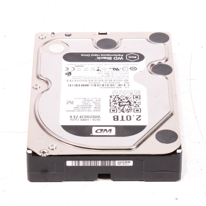 Western Digital WD2003FZEX-00SRLA0 2TB 7200RPM SATA 6.0 Gbps 3.5 64MB Cache Black Hard Drive-Computer Components-SpenCertified-vintage-refurbished-electronics