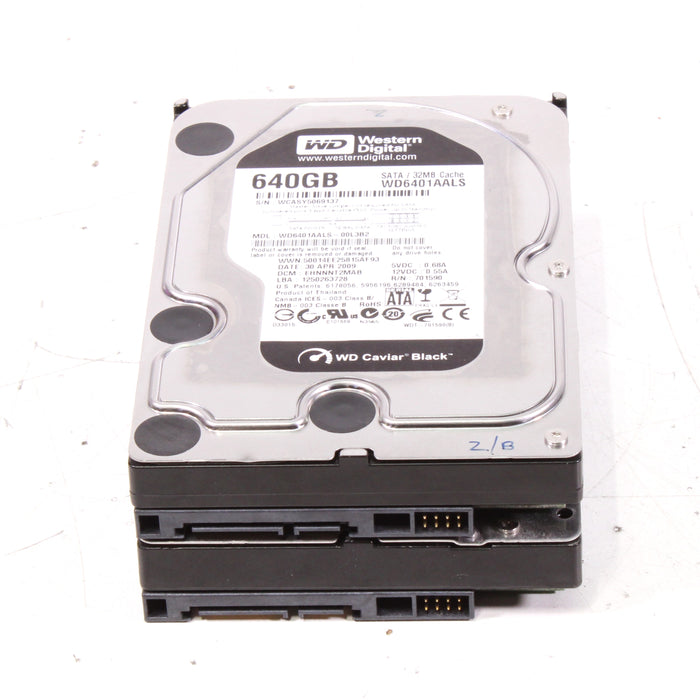 Western Digital WD6401AALS 640GB 7200RPM SATA 3.0 Gbps 3.5 32MB Cache Caviar Hard Drive-Computer Components-SpenCertified-vintage-refurbished-electronics