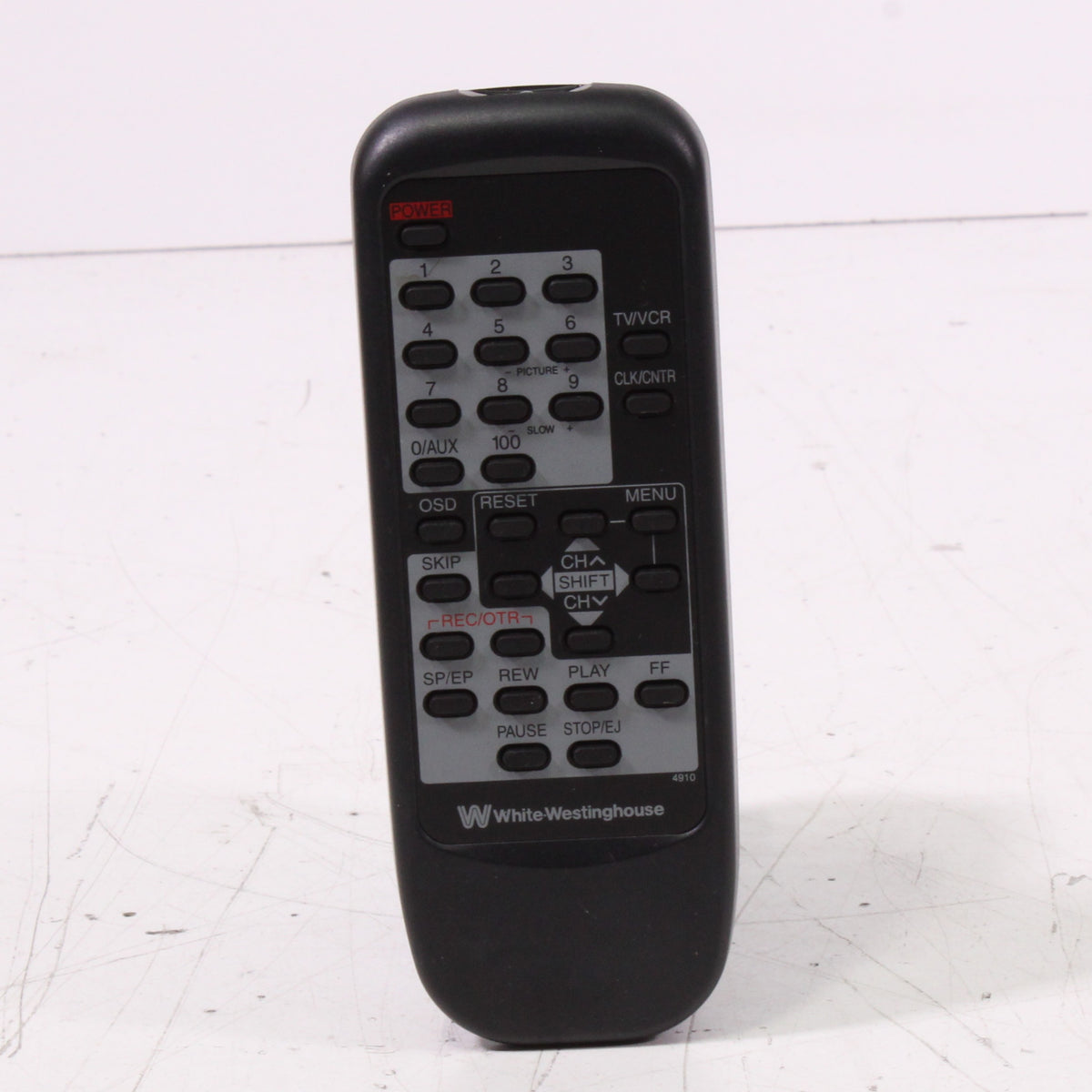White Westinghouse WW4910 Remote Control for VCR — SpenCertified