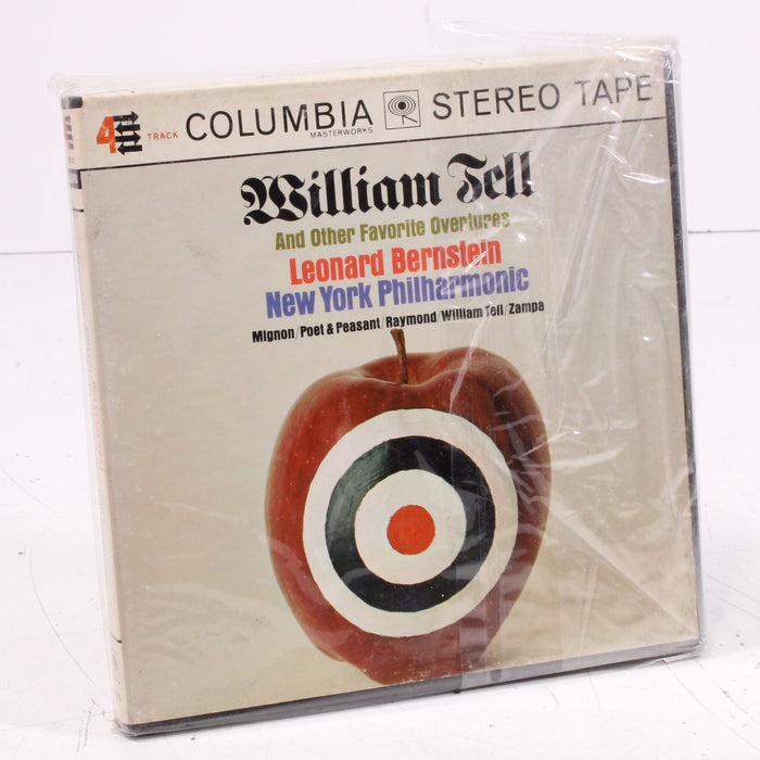 William Tell and Leonard Bernstein Conducts the New York Philharmonic Reel to Reel Tape 7" 1/4" 7½ IPS Columbia Stereo Tape-Reel-to-Reel Tape-SpenCertified-vintage-refurbished-electronics