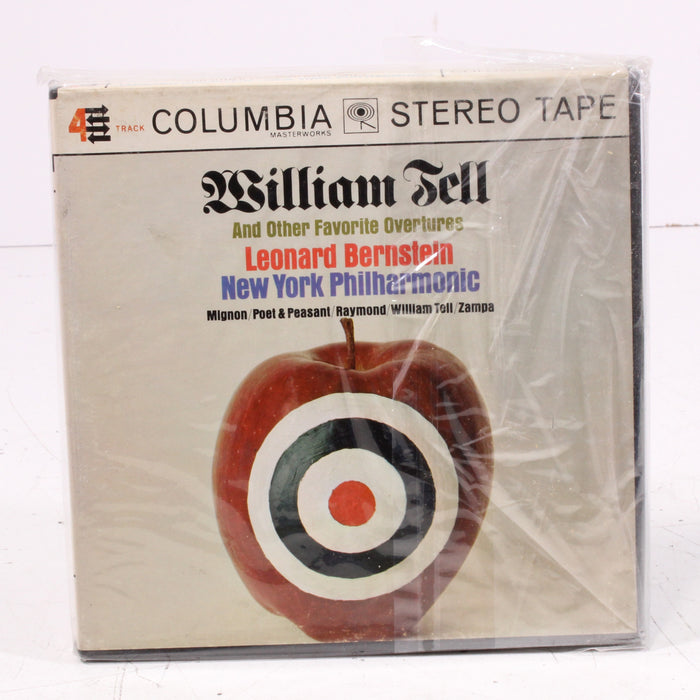 William Tell and Leonard Bernstein Conducts the New York Philharmonic Reel to Reel Tape 7" 1/4" 7½ IPS Columbia Stereo Tape-Reel-to-Reel Tape-SpenCertified-vintage-refurbished-electronics