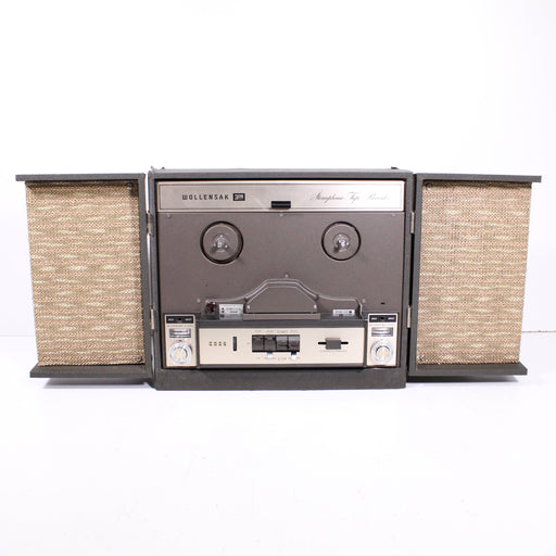 Wollensak 1280 Vintage Magnetic Tape Recorder Detachable Speakers (1965) (AS IS)-Reel-to-Reel Tape Players & Recorders-SpenCertified-vintage-refurbished-electronics