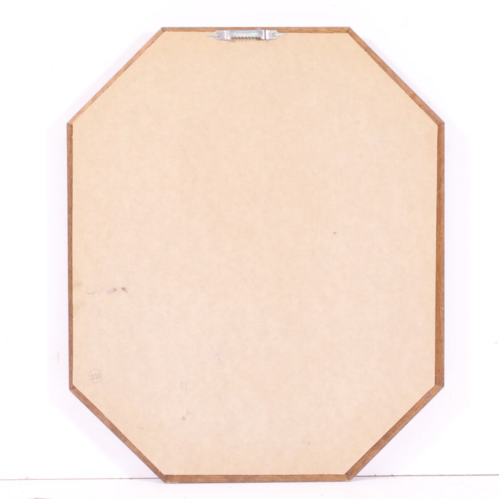 "Woman on Wicker Bench" Vintage Pastel Garden Scene Framed Print-Painting-SpenCertified-vintage-refurbished-electronics