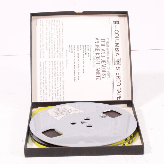 Wonderland of Sound – Fire and Jealousy – André Kostelanetz and His Orchestra – Reel to Reel Tape 7" 1/4" 7½ IPS Columbia Stereo Tape-Reel-to-Reel Tape-SpenCertified-vintage-refurbished-electronics