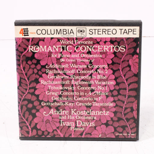 World Favorite Romantic Concertos for Piano and Orchestra Reel to Reel Tape 7" 1/4" 7½ IPS-Reel-to-Reel Tape-SpenCertified-vintage-refurbished-electronics