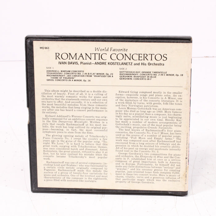 World Favorite Romantic Concertos for Piano and Orchestra Reel to Reel Tape 7" 1/4" 7½ IPS-Reel-to-Reel Tape-SpenCertified-vintage-refurbished-electronics