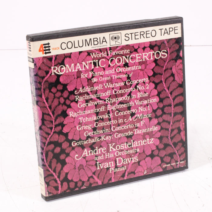 World Favorite Romantic Concertos for Piano and Orchestra Reel to Reel Tape 7" 1/4" 7½ IPS-Reel-to-Reel Tape-SpenCertified-vintage-refurbished-electronics