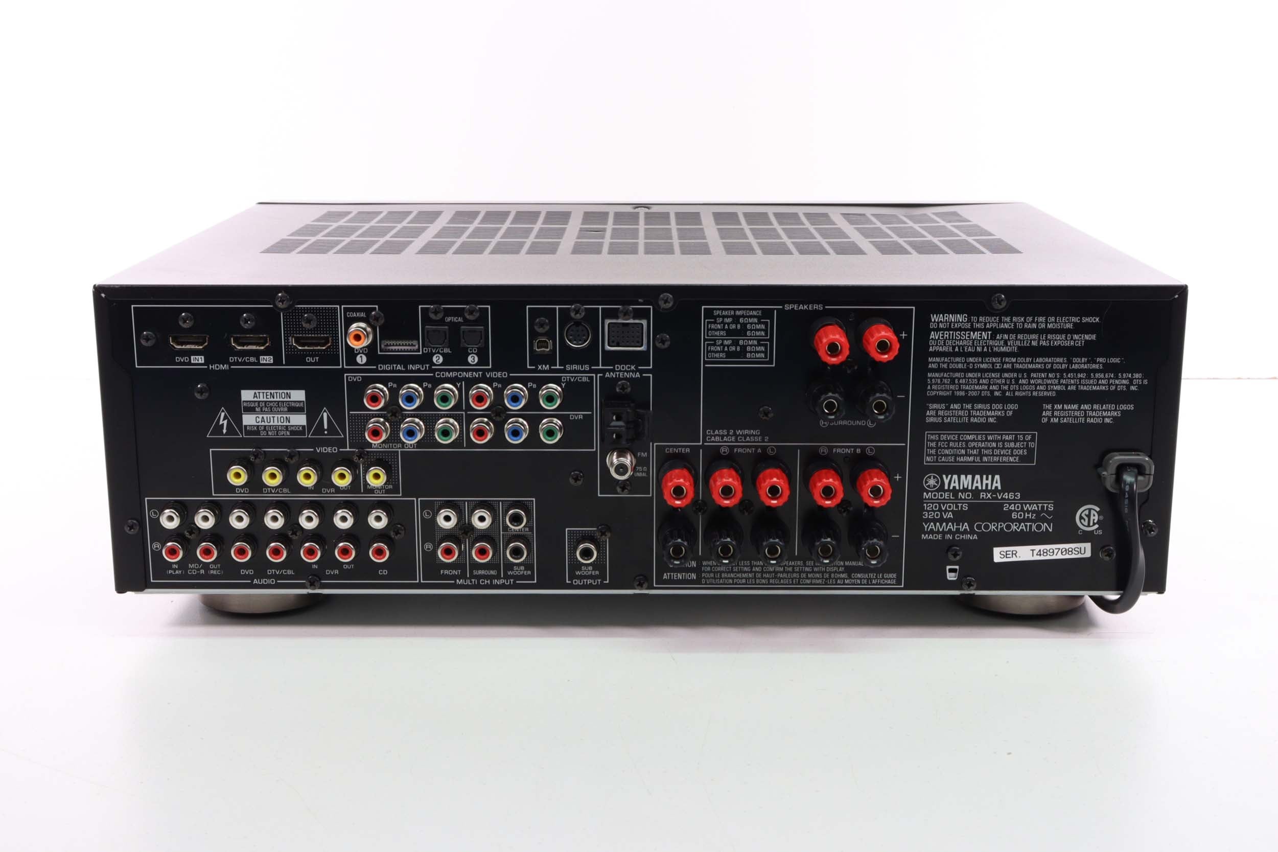 YAMAHA RX-V467 Natural Sound AV Receiver