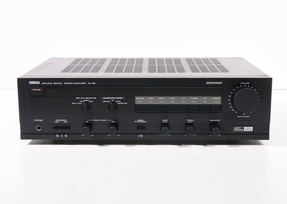 Yamaha AV-55 Natural Sound Stereo Amplifier (NO REMOTE) (HAS ISSUES)-Audio & Video Receivers-SpenCertified-vintage-refurbished-electronics