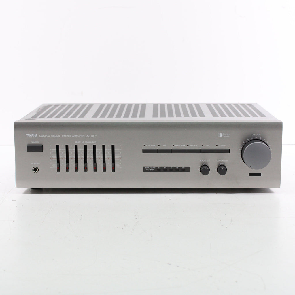 YAMAHA AVアンプ シルバー Yamaha AV-80 Y Natural Sound Stereo Integrated Amplifier Silver
