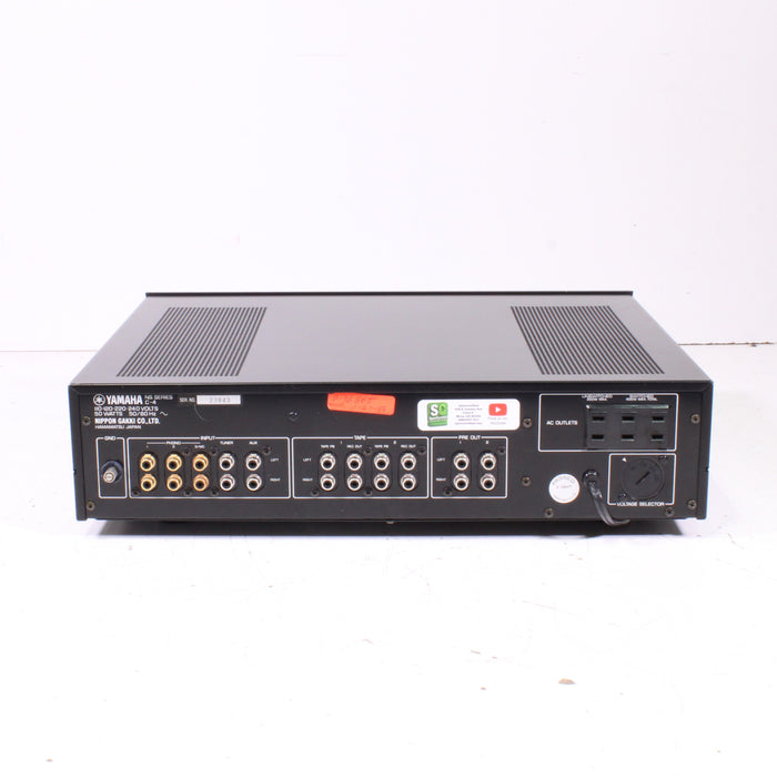Yamaha C-4 Natural Sound Stereo Control Amplifier Dual Phono MC/MM (1979-81)-Audio Amplifiers-SpenCertified-vintage-refurbished-electronics