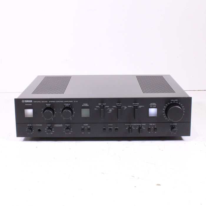 Yamaha C-4 Natural Sound Stereo Control Amplifier Dual Phono MC/MM (1979-81)-Audio Amplifiers-SpenCertified-vintage-refurbished-electronics