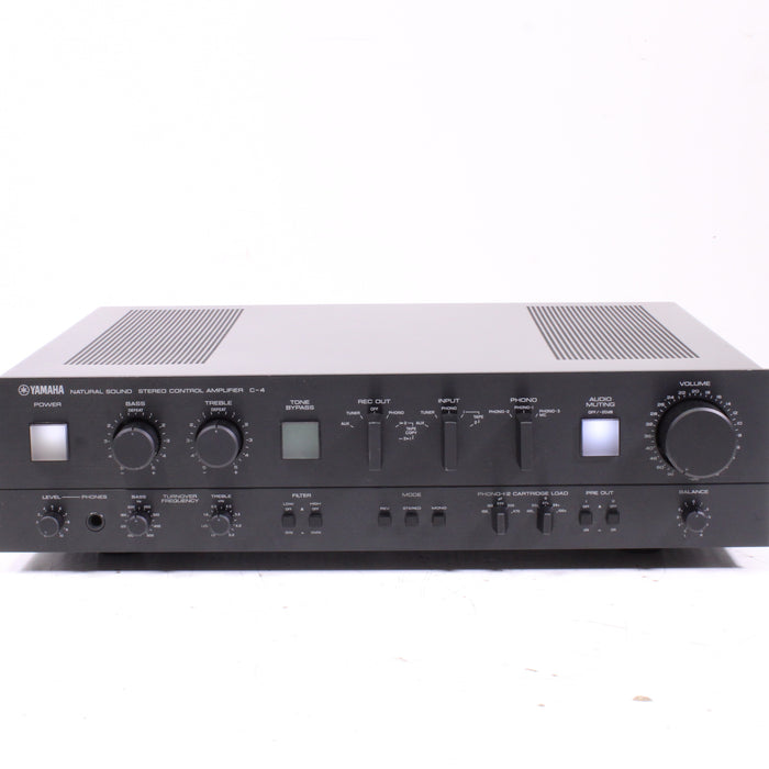 Yamaha C-4 Natural Sound Stereo Control Amplifier Dual Phono MC/MM (1979-81)-Audio Amplifiers-SpenCertified-vintage-refurbished-electronics