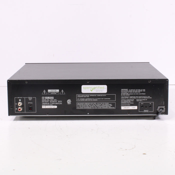 Yamaha CDC-675 Stereo Compact 5-Disc Player (1999-01)-CD Players & Recorders-SpenCertified-vintage-refurbished-electronics