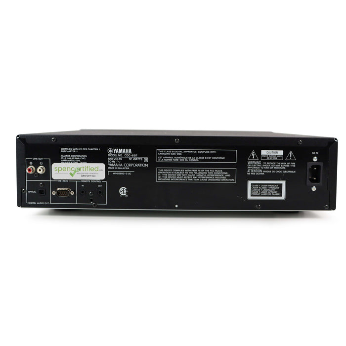 Yamaha CDC-697 5-Disc Carousel Natural Sound CD Player-Electronics-SpenCertified-vintage-refurbished-electronics