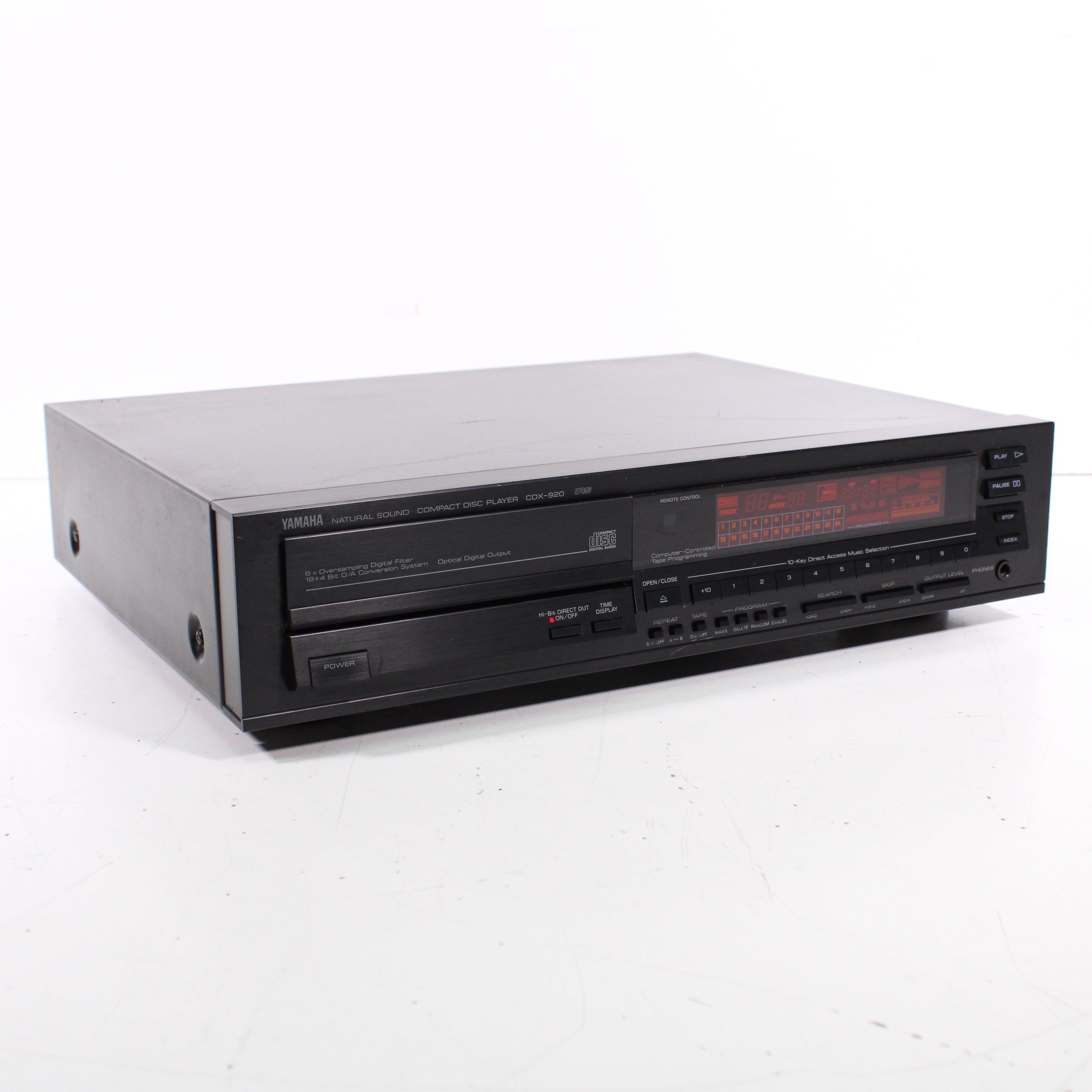 Yamaha CDX-920 Natural Sound Single CD Compact Disc Player with Optical  (1989)