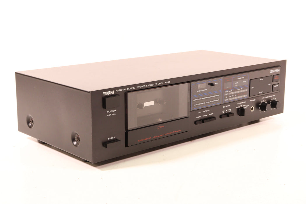 Yamaha K-07 Natural Sound Cassette Deck-Cassette Players & Recorders-SpenCertified-vintage-refurbished-electronics