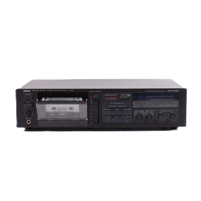 Yamaha K-540 Stereo Cassette Deck Dolby B/C HX Pro Auto Tape Selector-Cassette Players & Recorders-SpenCertified-vintage-refurbished-electronics
