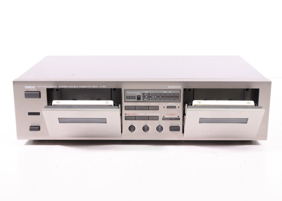 Yamaha K-60 Dual Cassette Deck Player and Recorder-Cassette Players & Recorders-SpenCertified-vintage-refurbished-electronics