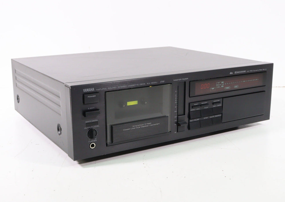 Yamaha KX-1200U Natural Sound Stereo Cassette Deck (AS IS)-Cassette Players & Recorders-SpenCertified-vintage-refurbished-electronics