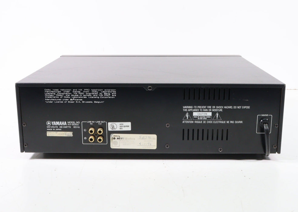 Yamaha KX-1200U Natural Sound Stereo Cassette Deck (AS IS)-Cassette Players & Recorders-SpenCertified-vintage-refurbished-electronics