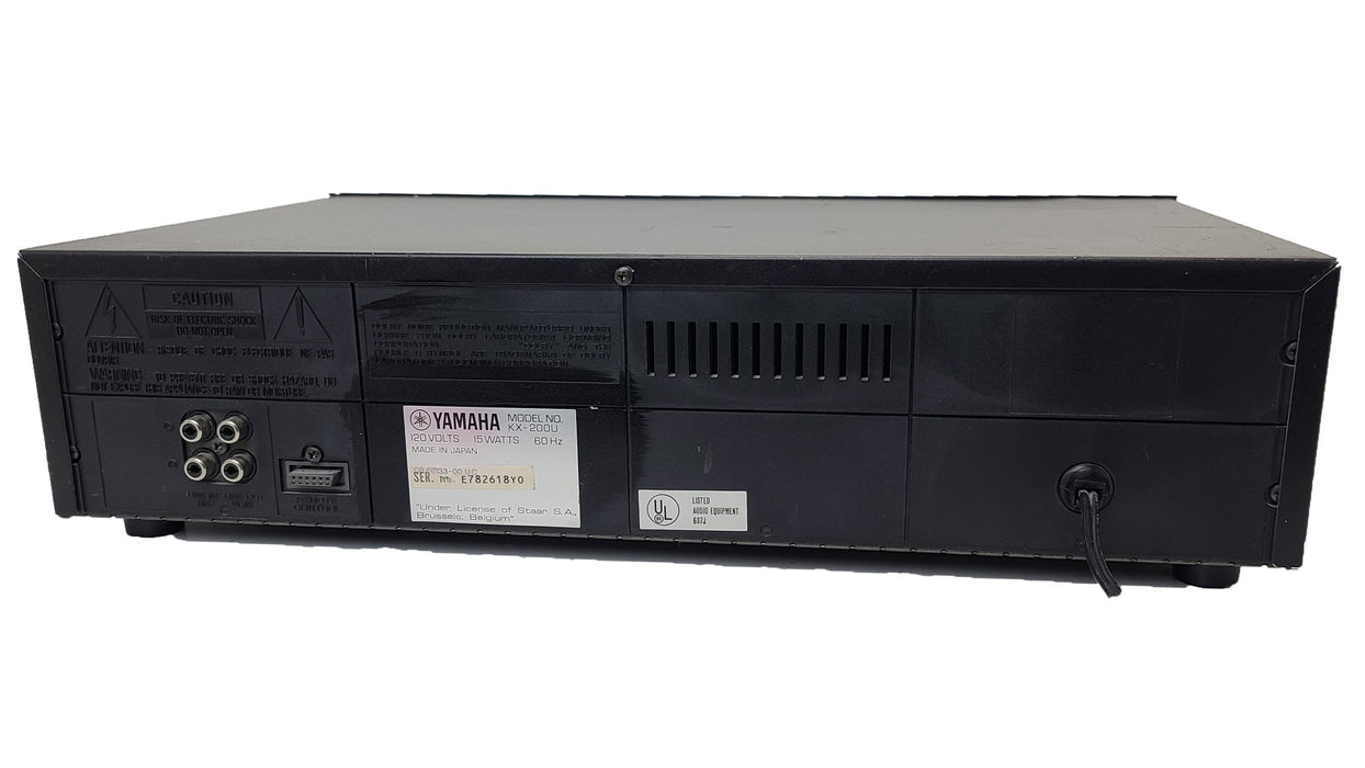 Yamaha Natural Sound Dual Stereo Cassette Deck Player and Recorder KX-200U-Electronics-SpenCertified-refurbished-vintage-electonics