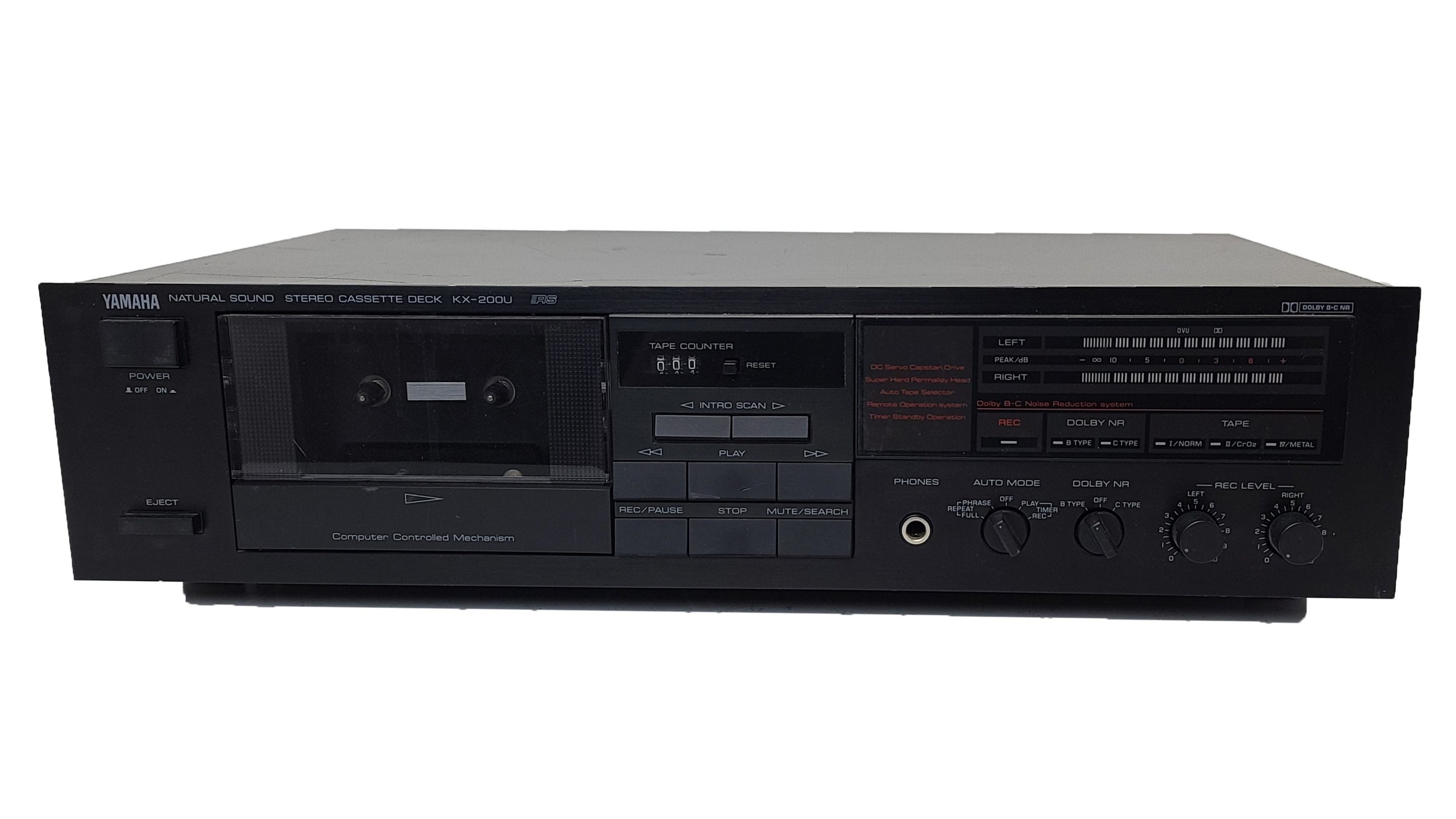 Platine Cassette Yamaha KX-200 - Stéréo - Argenté - Occasion Fonctionnelle
