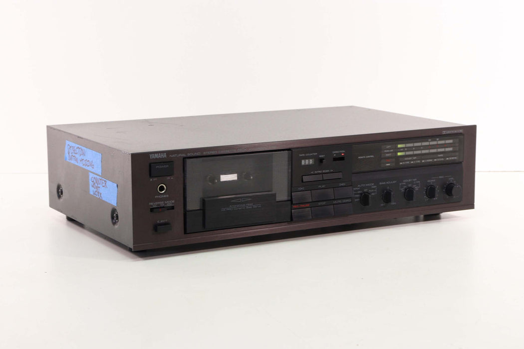 Yamaha KX-R430 Single Stereo Cassette Deck Player and Recorder (AS IS)-Electronics-SpenCertified-vintage-refurbished-electronics