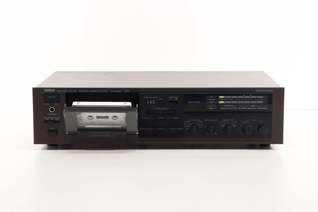 Yamaha KX-R430 Single Stereo Cassette Deck Player and Recorder (AS IS)-Electronics-SpenCertified-vintage-refurbished-electronics