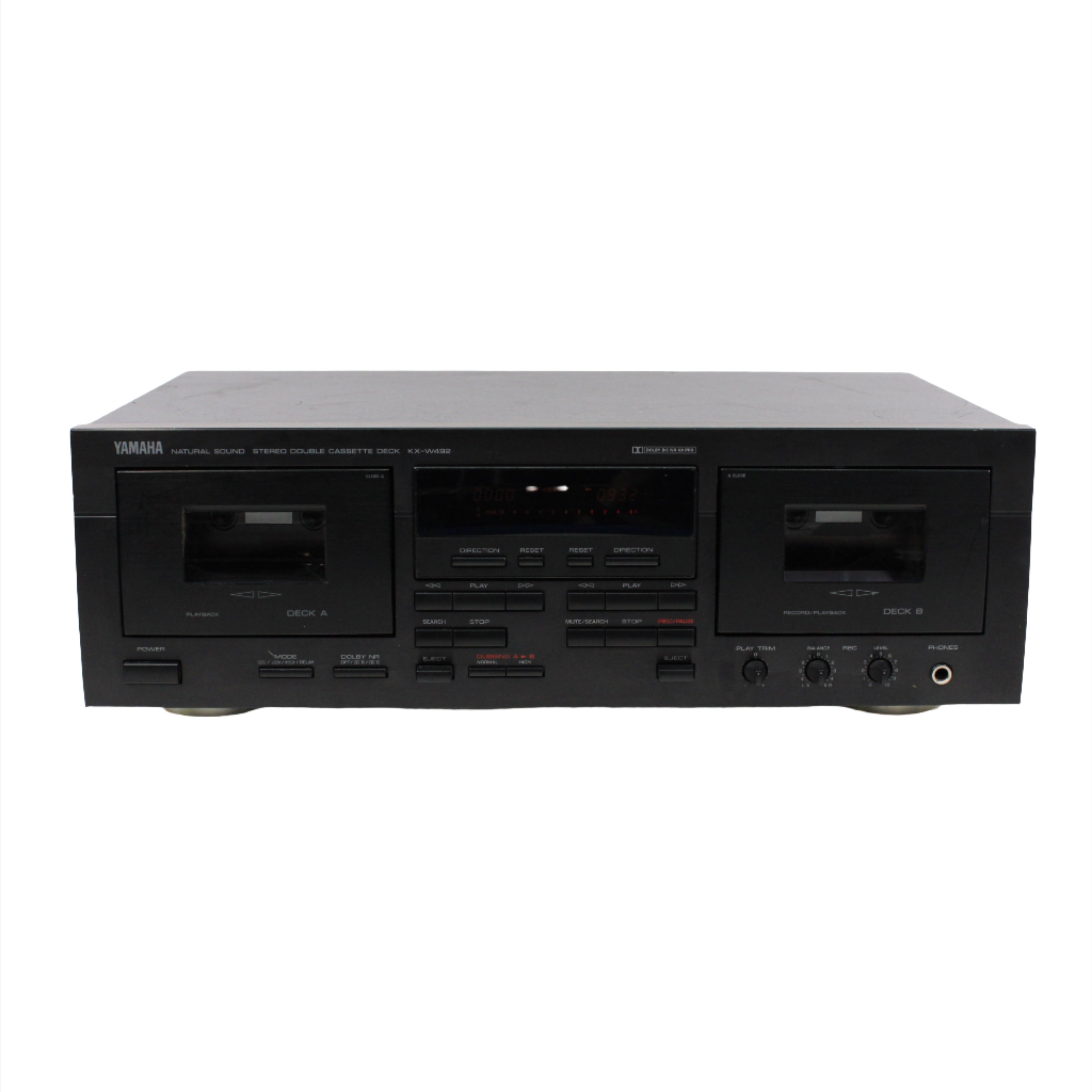 Yamaha KXW492 Natural Sound Stereo Double Cassette Deck Auto Reverse