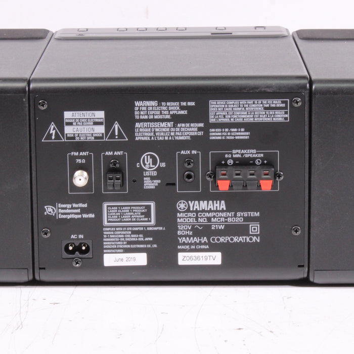 Yamaha MCR-B020 Micro Component System CD Receiver Bluetooth USB AM/FM Stereo (2019)-Radios-SpenCertified-vintage-refurbished-electronics