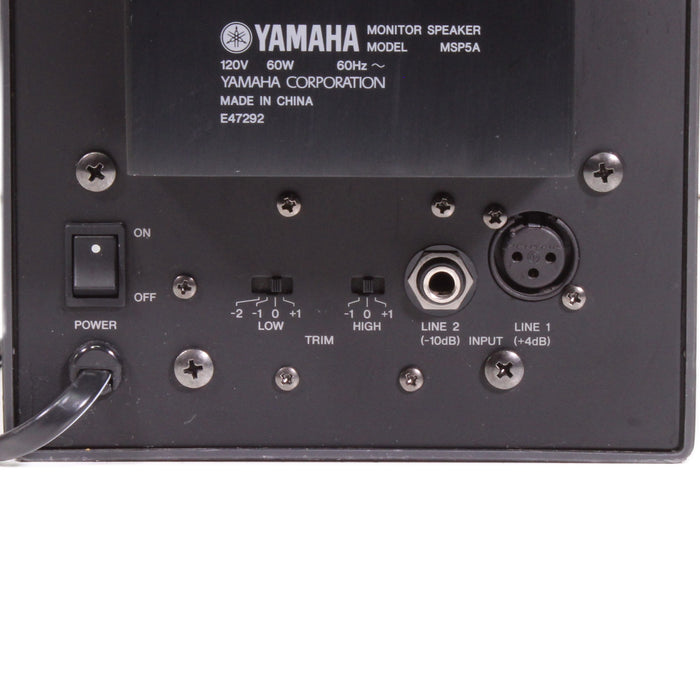 Yamaha MSP5A Bi-Amplified Powered Studio Monitor Speakers 5" Woofer Set of 3-Speakers-SpenCertified-vintage-refurbished-electronics