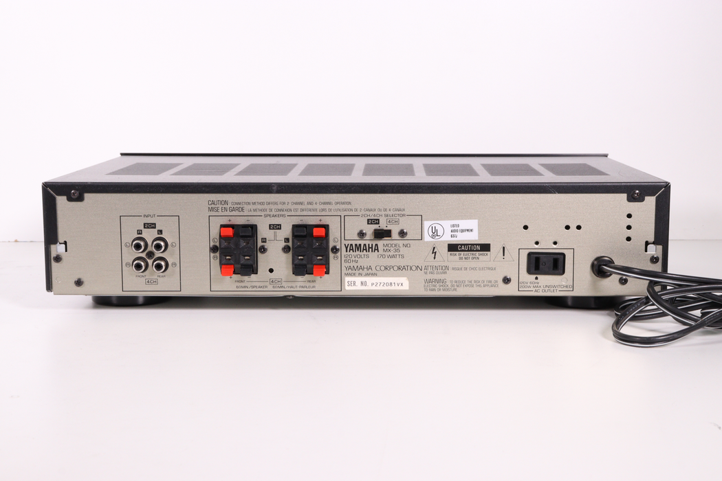 YAMAHA Natural Sound 2/3 Channel Power Amplifier MX-35-Audio Amplifiers-SpenCertified-vintage-refurbished-electronics