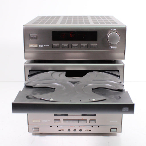 Yamaha Natural Sound Mini Component System (RX-S70 Receiver, CDC-S90 CD Changer, KXW-S70 Cassette Deck)-Stereo Systems-SpenCertified-vintage-refurbished-electronics