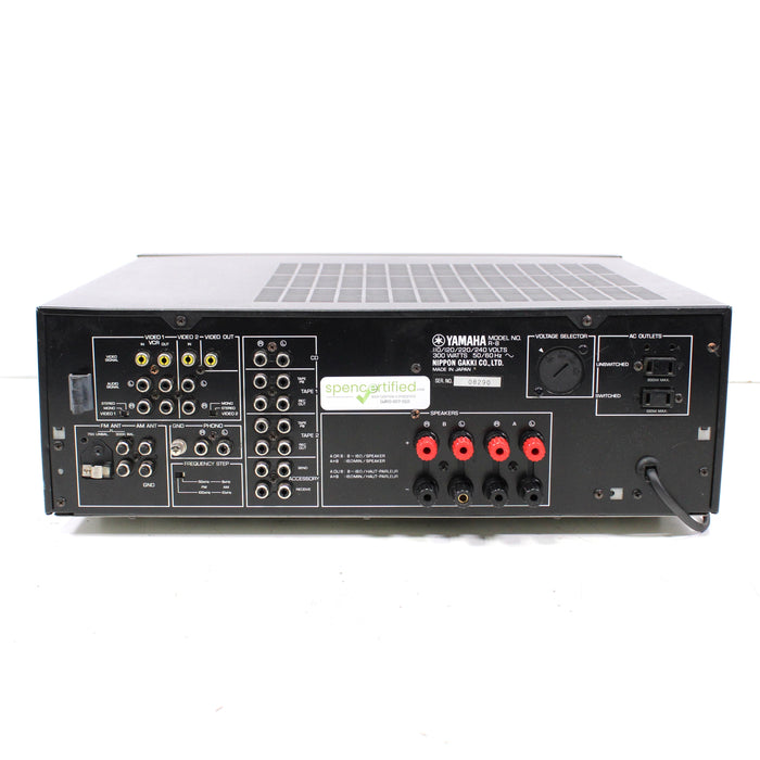 Yamaha R-8 Natural Sound AM FM Stereo Receiver (NO REMOTE) (1985) (AS IS)-Audio & Video Receivers-SpenCertified-vintage-refurbished-electronics